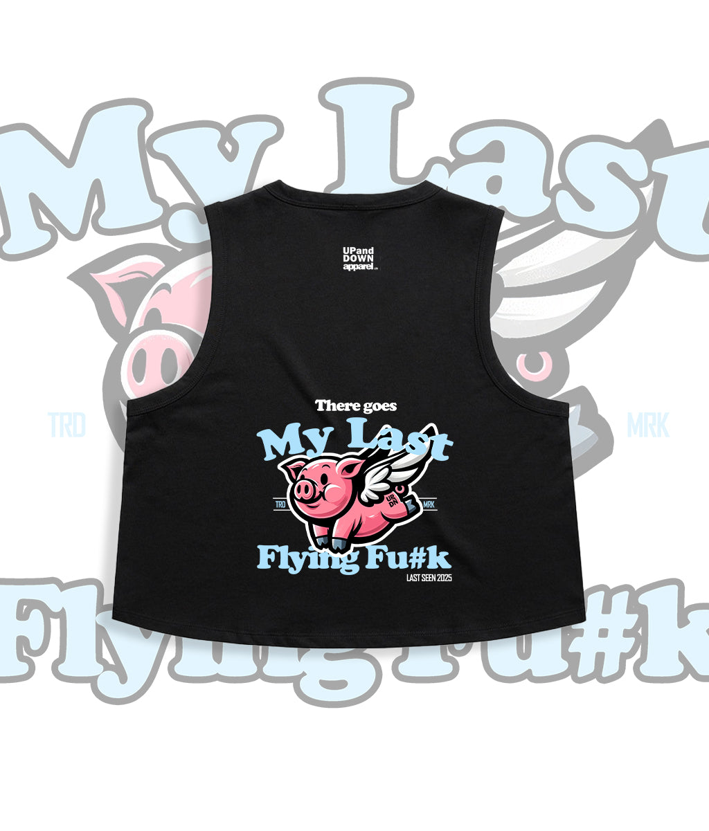 Flying Pig - Racer Crop Tank