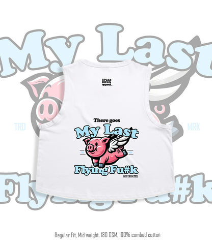 Flying Pig - Racer Crop Tank