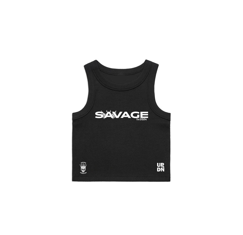 Savage WCC Womens Ribbed Crop Tank