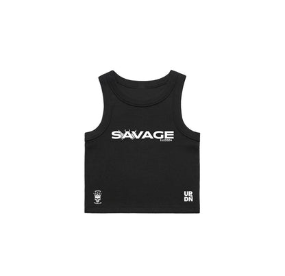 Savage WCC Womens Ribbed Crop Tank