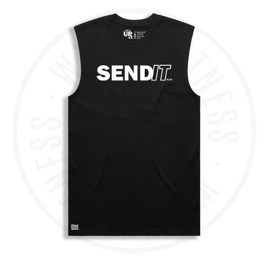 Welch Fitness 'SEND IT' mens heavy tank