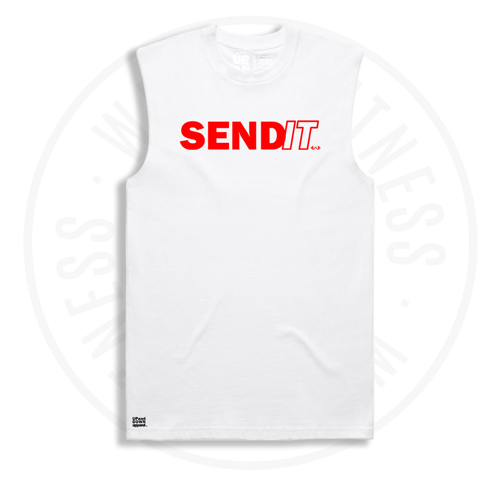 Welch Fitness 'SEND IT' mens heavy tank