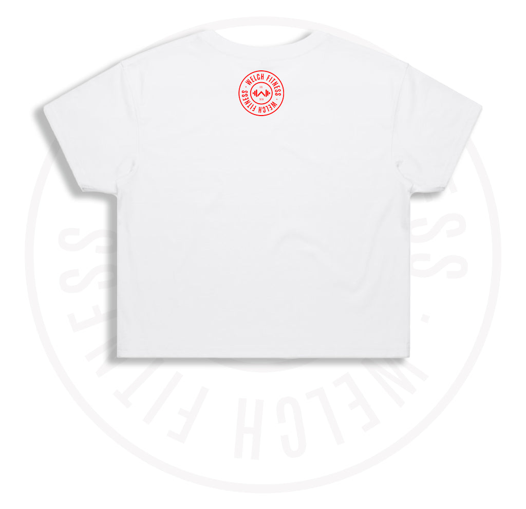 Welch Fitness 'SEND IT' crop tee