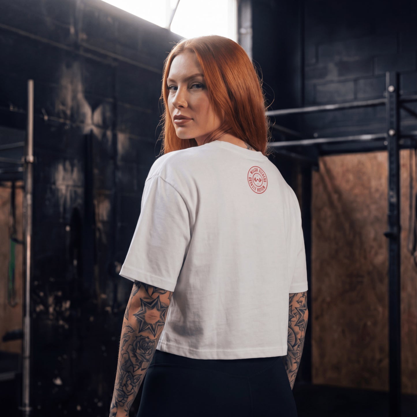 Welch Fitness 'SEND IT' crop tee
