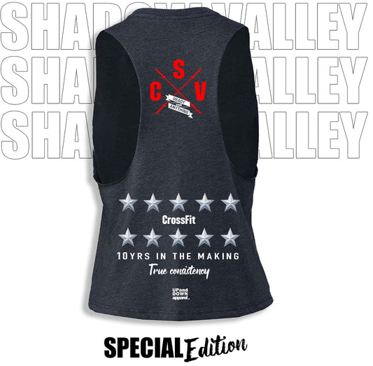 Shadow Valley CrossFit Crop Tank - 10 year edition