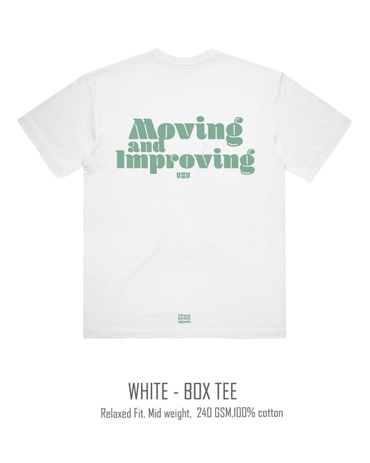 Moving and Improving Box Tee